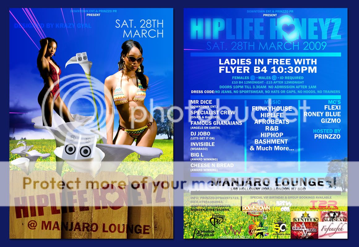 Hiplife Honeyz Flyer